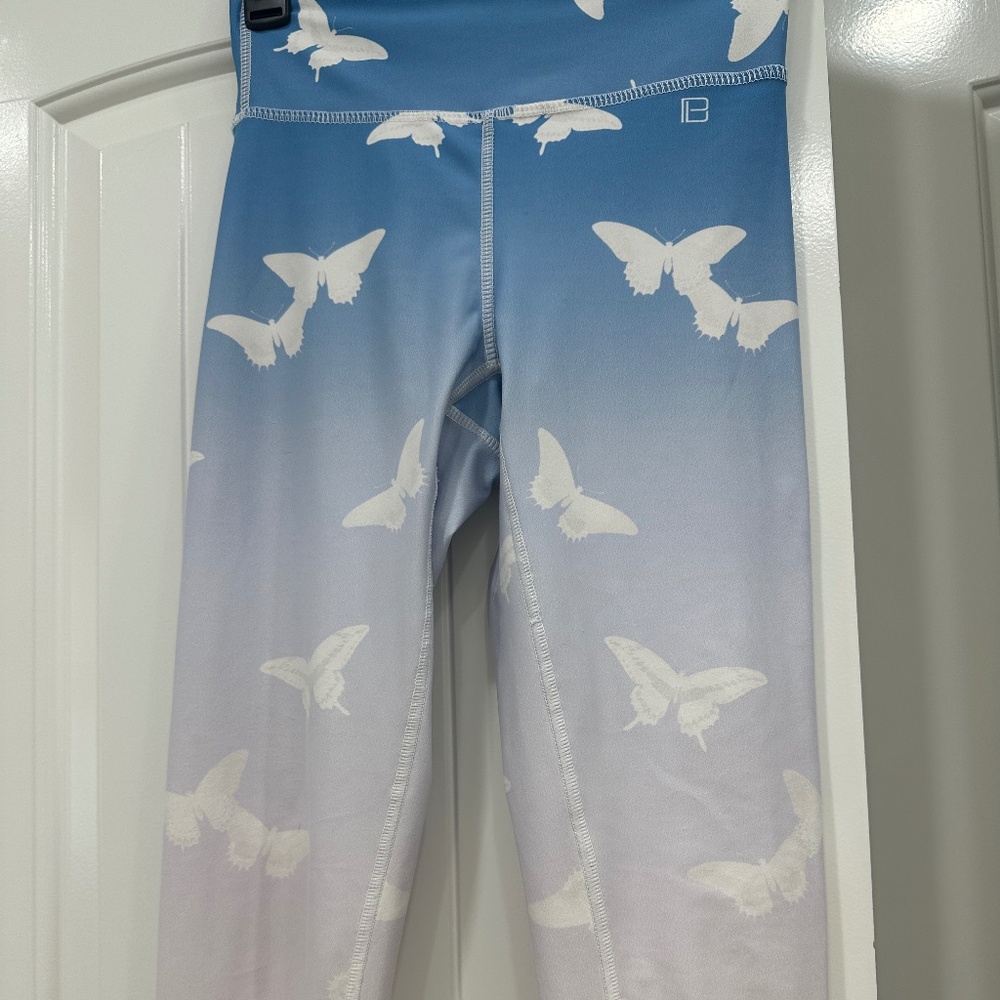 Blue & White Leggings